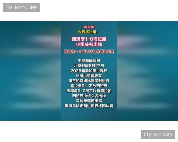 2026世界杯H组最终排名:西班牙头名佛得角第二 2026世界杯H组最终排名:西班牙头名佛得角第二